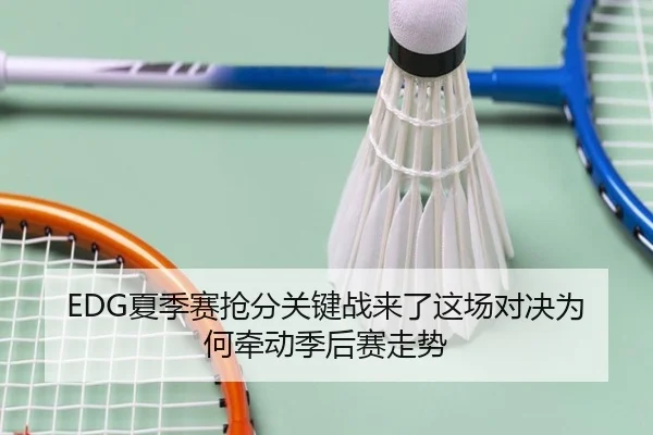 EDG夏季赛抢分关键战来了这场对决为何牵动季后赛走势